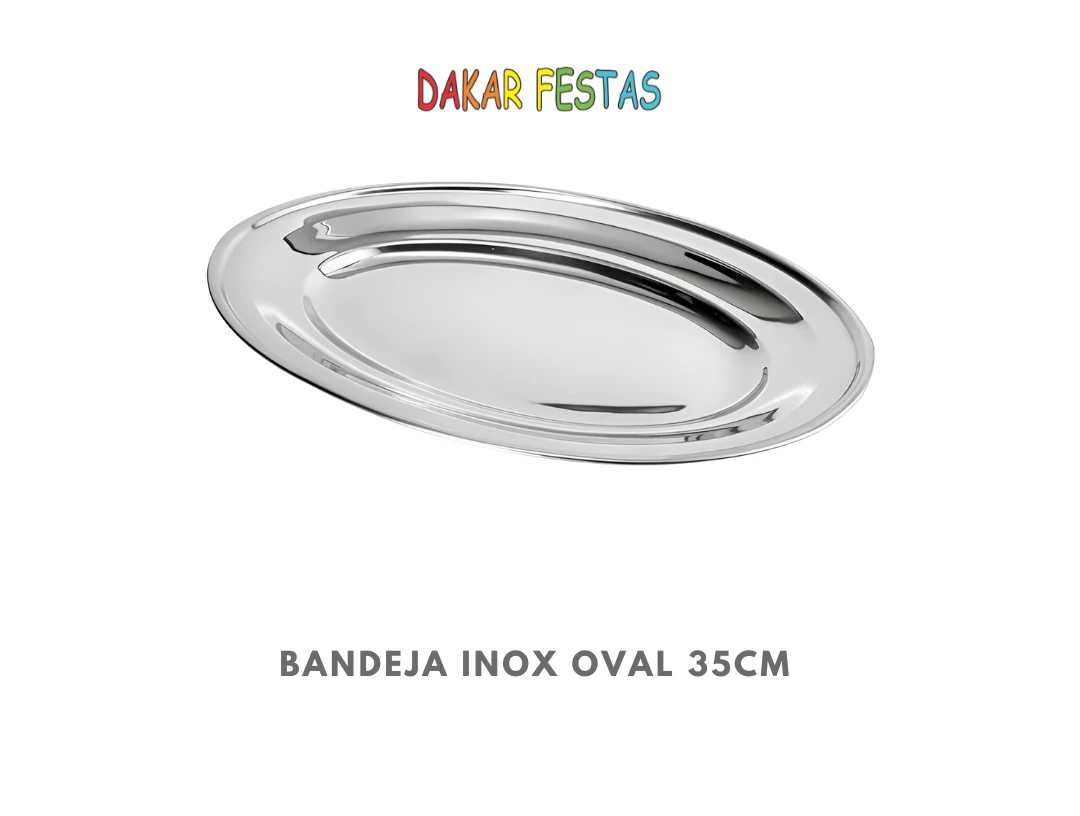 Bandeja inox oval 35cm alugar belo horizonte dakar festas