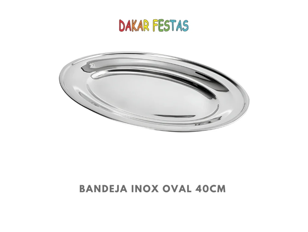 Bandeja inox oval 40cm alugar belo horizonte dakar festas