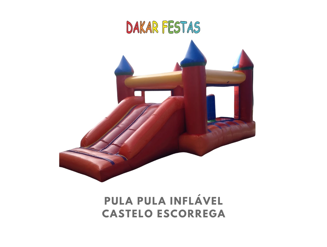 Pula Pula Inflavel Castelo Escorrega alugar belo horizonte dakar festas