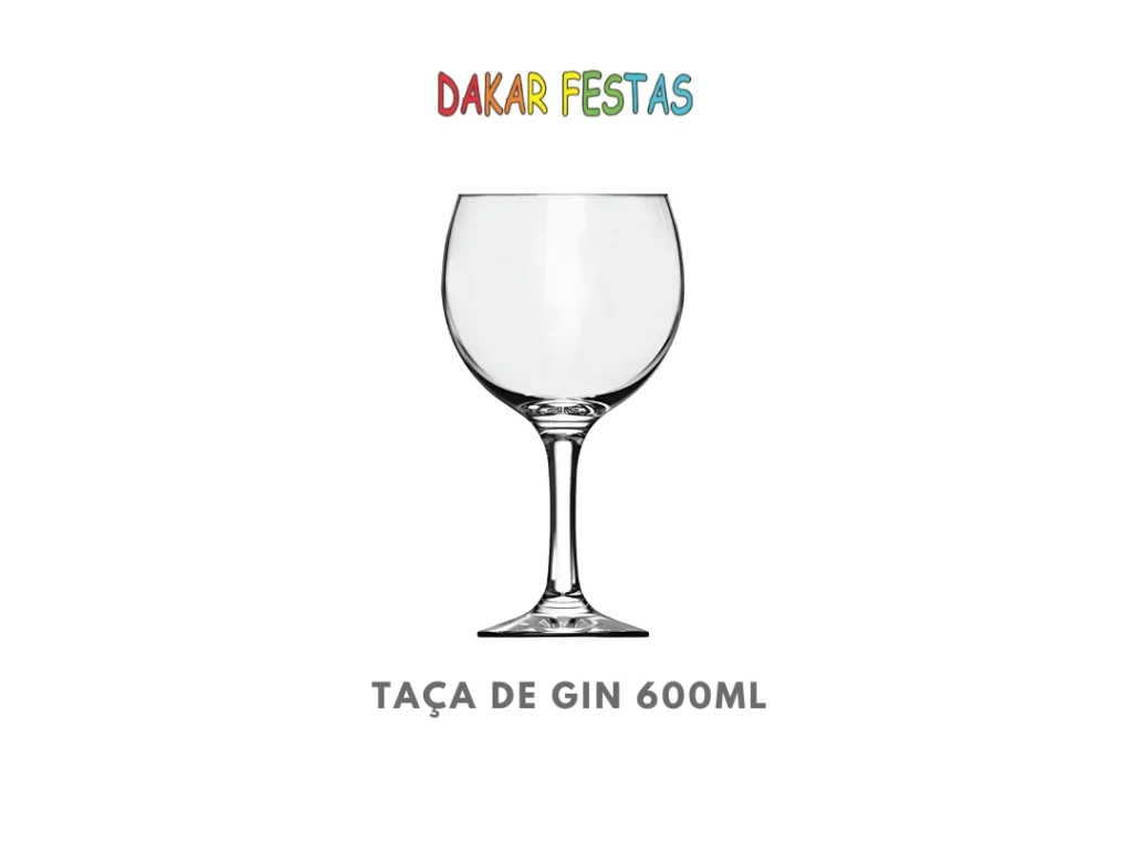 Taca Gin Tonica 600ml alugar belo horizonte dakar festas