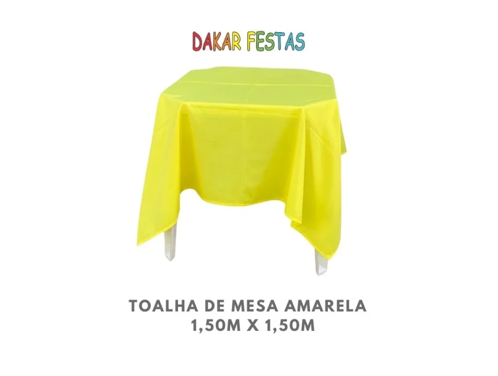 Toalha de mesa amarela 150mX150m alugar belo horizonte dakar festas