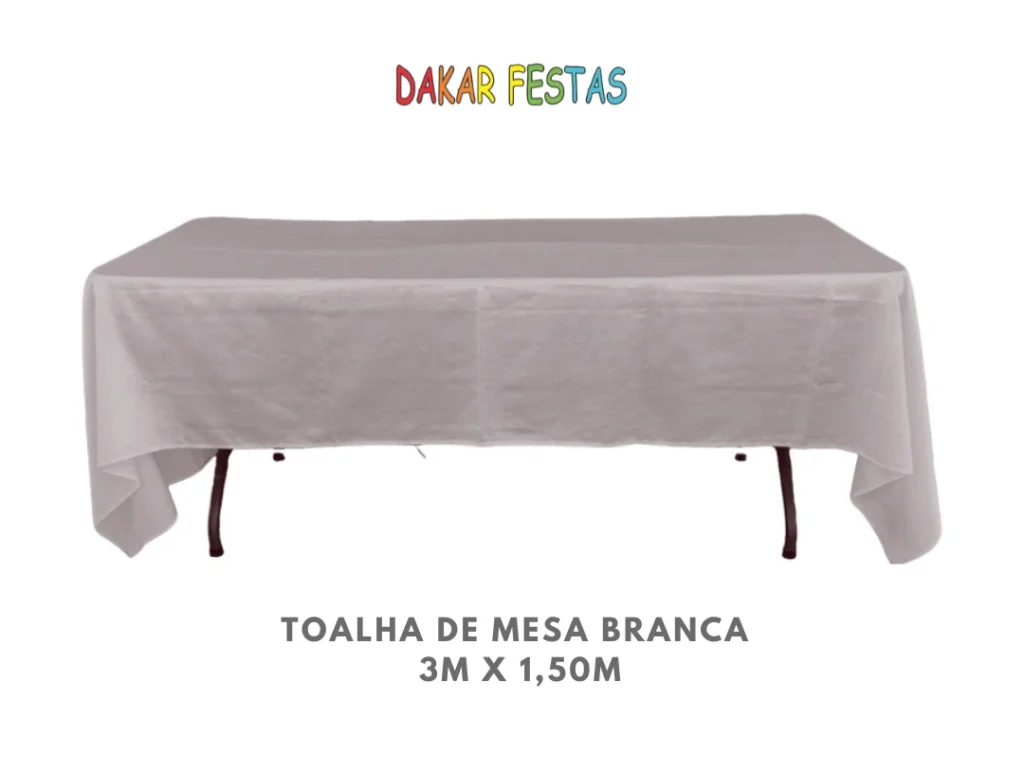 Toalha de mesa branca mX,m alugar belo horizonte dakar festas ok