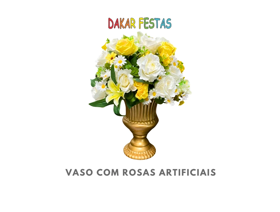 Vaso com rosas artificiais alugar belo horizonte dakar festas